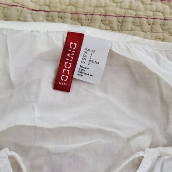 RESORT- Bohemian Vacay Embroidered Tunic Dress with Tassels- White + Blue - Picture 9 of 10